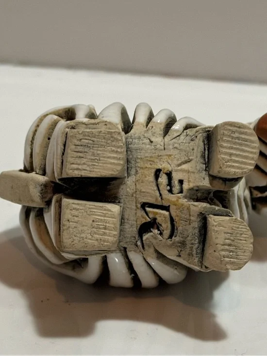 Vtg Artesania Rinconada Zebra Figurine Signed Uruguay Glazed Earthenware Pottery - Picture 7 of 7